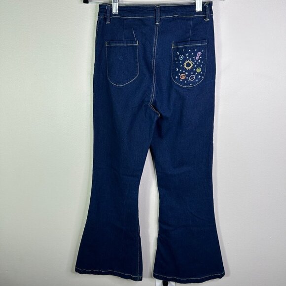 Bell bottoms flare dark wash‎ jeggings size 6 - Picture 2 of 6